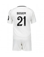 Real Madrid Brahim Diaz #21 Domácí dres pro děti 2024-25 Krátký Rukáv (+ trenýrky)